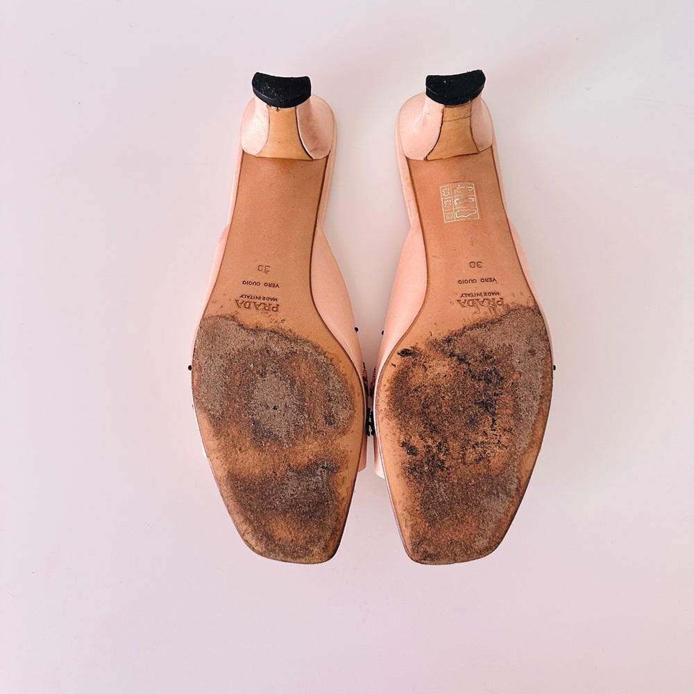 *SOLD* Prada Vintage Sandal Kitten Heels - Picture 5 of 6